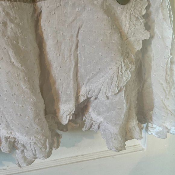 Dear Friends Blouse and Skirt Set in Khaki and White Size M - Picture 9 of 11